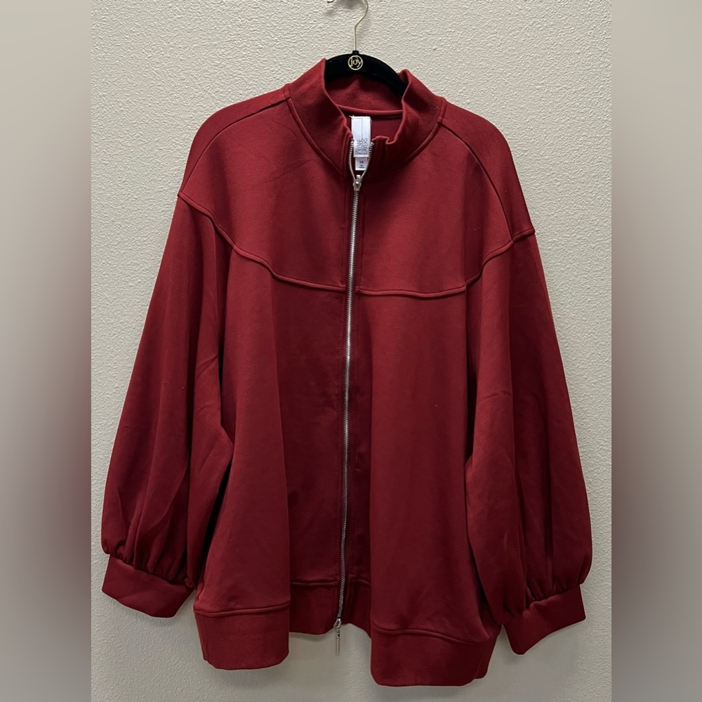Wynne Layers - New no Tags 2X Women's Red Zip-Up Jacket